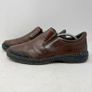 Cole Haan Nike Air Brown Leather Slip On Loafers Mens 11
